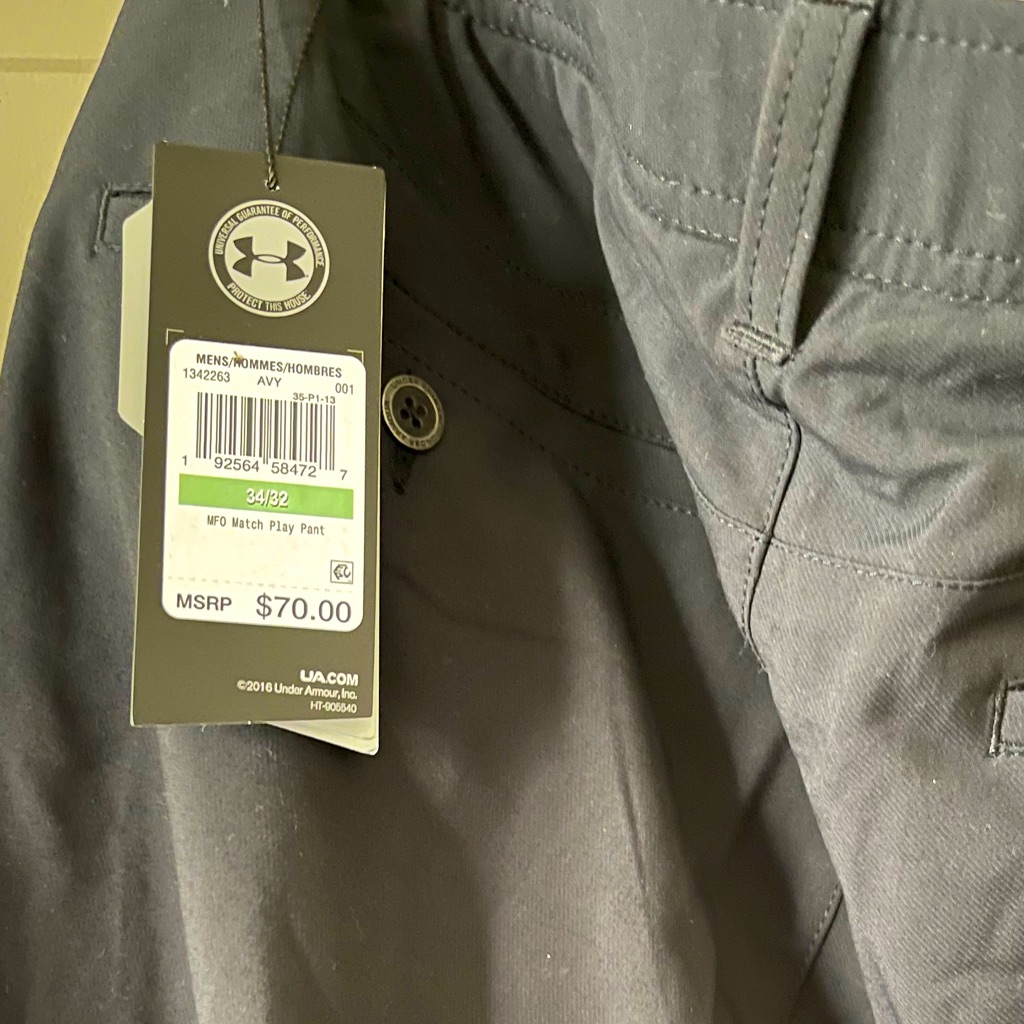 Under Armour Match Play Golf Pants Size 3432 Under Armour Match Play Golf Pants Size 3432